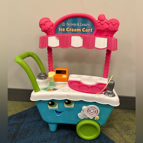 Scoop and Learn Ice Cream Cart Deluxe Learning Playset Pink - Picture 1 of 8